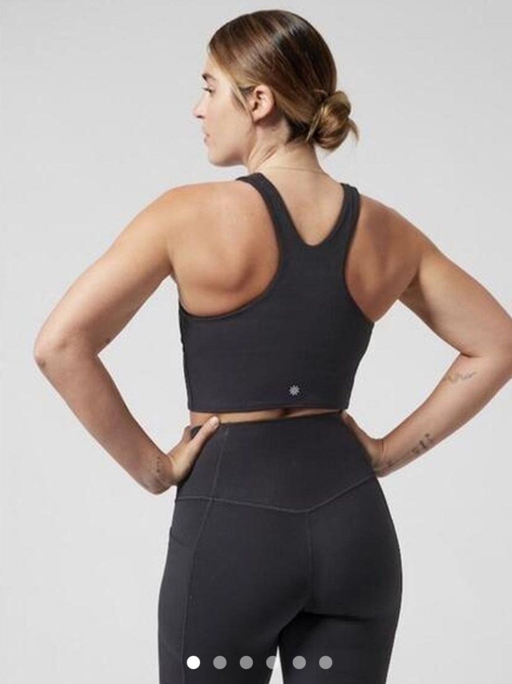 Athleta Black Racerback Crop Sports Bra✨